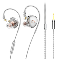 Écouteurs intra-auriculaires hybrides dynamiques avec basses profondes et 1DD 1BA Drivers