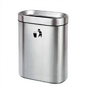 Contenedor de Reciclaje de Residuos de Acero Inoxidable para Vestíbulo de Hotel, Metro y Subterráneo, Ecológico, Ahorra Espacio, Certificado ISO9001, Marca Boriet - Product Image 1