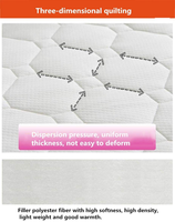 Surmatelas en mousse à mémoire de forme, confortable et doux, haute densité, en Gel polyester élastique, g