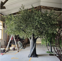 Fabricant d'Arbres de Simulation 4M Personnalisé Grand Olivier Artificiel Intérieur Extérieur Restaurant Décoration de Cour
