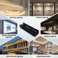 Fuente de Alimentación LED de 24V 100W con Carcasa Delgada de Aluminio, Salida Estable para Iluminación de Calles, Decoración Comercial y Proyectores