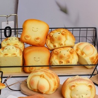 Squishy en PU à rebond lent, en forme de pain de dessin animé, tortue mignonne, croissant, anti-stress, unisexe, ornement de décoration pour la maison, pour les 8-13 ans KT-CWKT