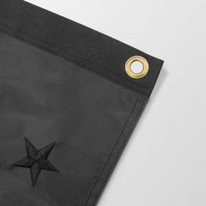 Drapeau américain noir durable 3x5 pieds avec œillets en laiton aux couleurs vives, broderie d'étoiles, accessoire de qualité pour décoration - Product Image 4