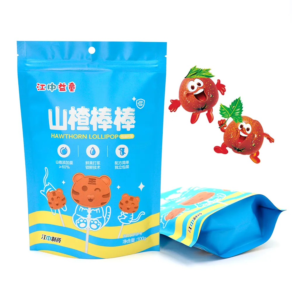 Zhongbao कस्टम कम कीमत पाउच एल्यूमीनियम फॉइल खड़े पाउच डोप्मैक को सूखे भोजन के लिए सीलिंग प्लास्टिक बैग भरना