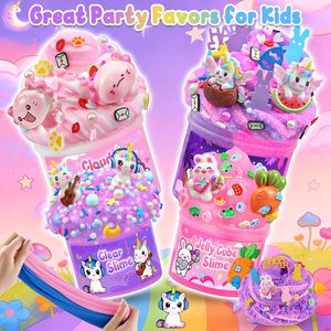 Kit de slime Glow Fantasy pour enfants, ensemble de slime gelée <span class=keywords><strong>nuage</strong></span> de beurre, cadeaux de fête, OEM ODM, vente en gros personnalisée, fournisseur de jouets sensoriels, coffret cadeau - Product Image 3