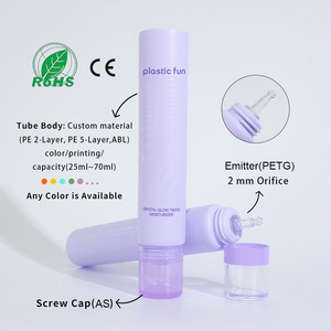 Nuovo Arrivo Tubetto Vuoto Riciclabile per Cosmetici con Erogatore Trasparente in PETG per Crema Occhi e Siero per la Cura della Pelle - Product Image 2