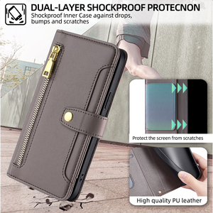 Nouvel Étui Portefeuille Élégant en Cuir avec Emplacements pour Cartes, Antichoc, pour <span class=keywords><strong>Samsung</strong></span> Galaxy S26 Ultra S25 S24 S23 S22 <span class=keywords><strong>Plus</strong></span> - Product Image 2