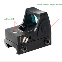 Lunette de visée optique mini-réflexe à point rouge en aluminium haute performance, OEM d'usine, avec lentilles entièrement multicouches