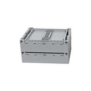 EU規格準拠のプラスチック製折りたたみ式コンテナ、物流保管および倉庫整理用の折りたたみ式積み重ね可能クレート - Product Image 6