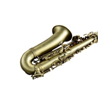 Professional Eb Antique Bronze Finish Brass Construction Easy Install Design Woodwind Instrument Alto Saxophone