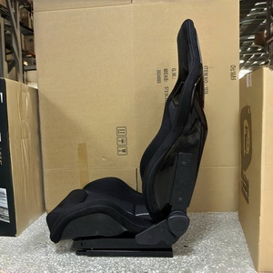 Sedile <span class=keywords><strong>Auto</strong></span> Universale in Tessuto PVC Nero e Grigio, Stile Sportivo, Angolo Regolabile, Modifica Sedile Standard, Vendita all'Ingrosso dal Produttore - Product Image 3