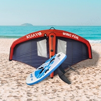 Ensemble de wing foil gonflable en fibre de carbone léger de haute qualité unisexe, 1 pièce, adapté aux débutants, personnalisable, populaire pour le kitesurf