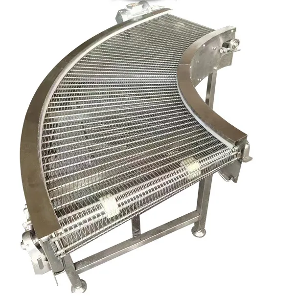 Chain Plate Conveyor Food Fruit and Vegetable Cleaning Line Chain Plate Elevator 304 Stainless Steel Chain Plate Conveyor