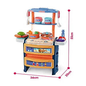 뜨거운 판매 어린이 주방 세트 장난감 척 놀이 63 Cm 시뮬레이션 주방 장난감