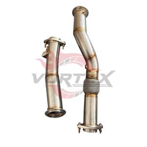 ท่อลงแคท Vortex 304 สแตนเลสสตีลแบบไหลสูง สำหรับ BMW M3 G80 M4 G82 S58 3.0T ปี 2023–2025 พร้อมแผ่นกันความร้อน ไม่มีไฟเตือน CEL - Product Image 3