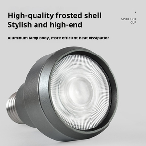 Lampadina <span class=keywords><strong>LED</strong></span> <span class=keywords><strong>E27</strong></span> Anti-Riflesso per Interni 10W 15W, Spettro Completo 3000K 5000K, CRI95, 500lm, Garanzia 3 Anni, Alluminio Par20 Par30 - Product Image 6