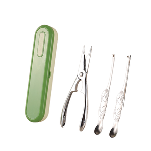 Vente chaude Portable En Acier Inoxydable Fruits De Mer Ensembles D'outils En Métal Crabe Peel Crevettes Homard <span class=keywords><strong>Pince</strong></span> <span class=keywords><strong>Pince</strong></span> Clip Top Cuisine Accessoire - Product Image 2