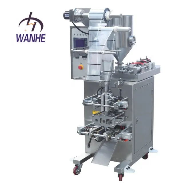 Wanhe máquina de embalagem de gel, máquina de enchimento e mistura de molho automático s100
