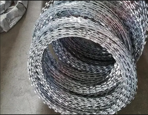 Alambre de Púas Galvanizado por Inmersión en Caliente, Rollo de Alambre de Hierro y Acero Inoxidable Recubierto de PVC para Cercas y Prisiones - Product Image 3