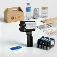 Impresora Manual Portátil Aisomark TIJ de 600dpi con Tinta de Secado Rápido USB, Fecha de Caducidad de 1 Año, Codificación de Códigos QR, Códigos de Barras, Logotipos, Portátil para Flex/Egg