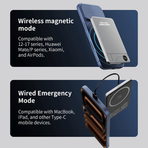 Batería Externa Magnética Ultrafina de 15W y 10000mAh con Carga Rápida, Portátil, al por Mayor, Modelo F15 - Product Image 5