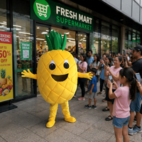 Costume de Mascotte Professionnel Personnalisé en Peluche (Tangerine, Mangue, Ananas) – Tenue de Fruit de Dessin Animé pour Garçon, Idéal pour Fêtes, Halloween et Événements