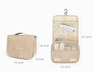 Sac de voyage en polyester tendance avec crochet, grande capacité, portable, pour rangement, suspendable, avec séparation sec/humide - Product Image 2