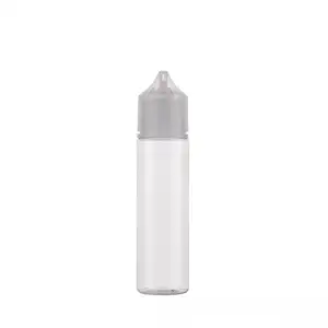 Presión giratoria antirrobo V3 aceite de cigarrillo PET Dispensador de plástico 50ml botella de llenado de aceite delgada de grasa corta