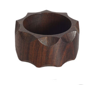 Porte-serviettes en bois de noyer noir, anneau de chiffon pour RESTAURANT - Product Image 3