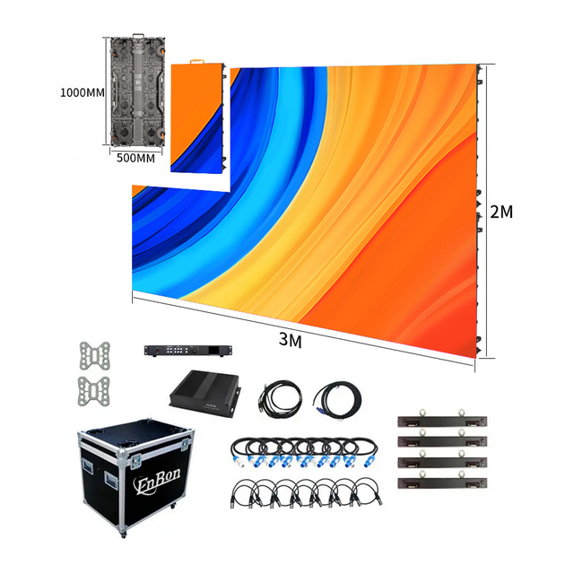 500 by 1000mm Rental LED Display Indoor Outdoor LED Video Wall Musical Concert Event Stage LED Display Screen for Video
