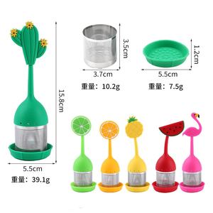Infusor de Té de Acero Inoxidable con Mango de Silicona de Grado Alimenticio y Diseño de Dibujos Animados para Cocina - Product Image 5