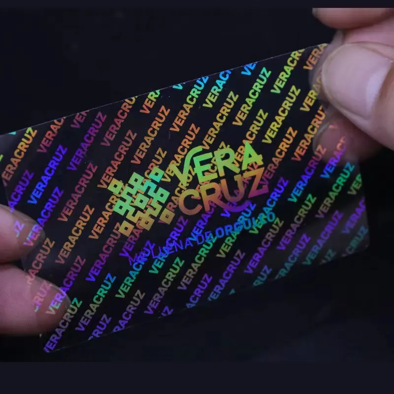 Custom Hologram pvc Card Sticker Holographic Overlay Sticker For id Card