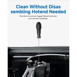 เครียลิตี้ คล็อก โป๊คเครื่องทำความสะอาดเข็มสแตนเลสขนาด 0.4 มม. สำหรับการบำรุงรักษาหัวพิมพ์เครื่องพิมพ์ 3 มิติ - Product Image 3