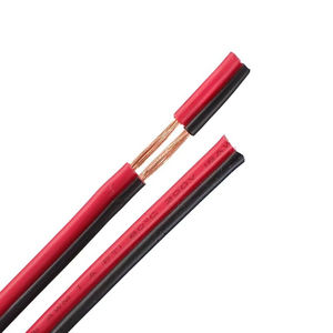 สายไฟฟ้าแบน UL2468 22/20/2 AWG แบบตีเกลียว ทองแดงเคลือบดีบุก ฉนวน PVC สายต่อขยายสำหรับไฟ LED สายแบตเตอรี่รถยนต์ - Product Image 2