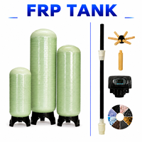 Réservoir FRP sur mesure vert clair, diverses tailles, pour dessalement d'eau de mer et traitement d'eau pure, capacité 250L-10000L, 200L/heure