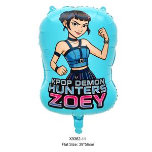 Globos de Aluminio con Diseño de Personajes de KPOP, Demon Slayer, Mira Powder, Zoey, Color Morado, para Cumpleaños de Adolescentes - Product Image 4