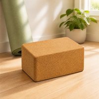 Untuk Blok Yoga Cork - Bahan Tahan Lama, Portabel, Mudah Digenggam, Tepi Berkontur Nyaman, Stabilitas Kuat, Dukungan Keseimbangan