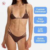 Op maat gemaakte OEM bikini badpak bikini set hoge taille bikini badpakken voor vrouwen tanga badkleding