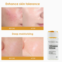 Sérum à l'acide hyaluronique et aux céramides pour la réparation de la barrière cutanée, hydratant et apaisant pour peaux sensibles, ampoule visage 10ml, marque privée, OEM Sensitive