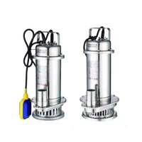 Pompa Kecil Tahan Asam-Alkali Bertekanan Tinggi QDX/WQD Pompa Submersible Baja Tahan Karat Auto-Start/Stop Pompa Pemotong Limbah