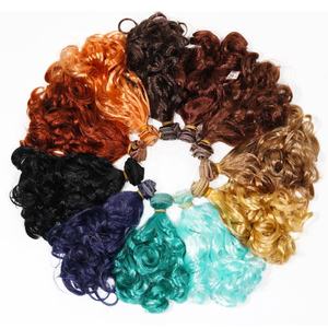 วิกผมหยิกขนาด 15 ซม. สำหรับตุ๊กตา BJD/SD ขนาด 1/3 1/4 มินิ อังเคิล <span class=keywords><strong>บ</strong></span>ลายธ์ วิกผม DIY ทำจากเส้นใยไหมนมเนื้อนุ่มสำหรั<span class=keywords><strong>บ</strong></span>ตุ๊กตา - Product Image 2