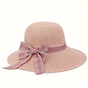 Chapeau de paille personnalisé à large bord pour femme, imprimé, pliable, pour la plage, les sorties estivales, la pêche, le ski et le quotidien - Product Image 6