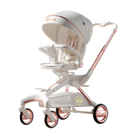 Poussette de luxe pour poupée, siège auto léger, poussette bébé avec siège, fonctionnement bidirectionnel, poussette bébé légère