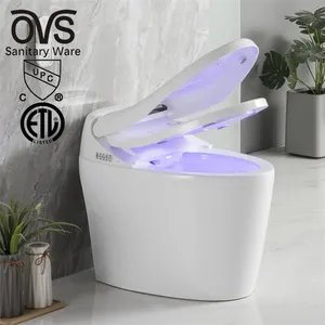 Ovs Cupc Etl Modern Sanitary Ware Electric Bidet Automatic Auto Flush Inodoro Electronic Intelligent Wc Bathroom Smart Toilet