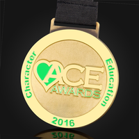 Médailles de récompense personnalisées en alliage de zinc avec impression UV, style or, argent, bronze, pour les sports des enfants ou toute compétition