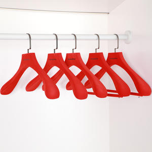 Cintre <span class=keywords><strong>de</strong></span> luxe antidérapant en <span class=keywords><strong>bois</strong></span> <span class=keywords><strong>de</strong></span> frêne et <span class=keywords><strong>de</strong></span> hêtre rouge <span class=keywords><strong>de</strong></span> haute qualité <span class=keywords><strong>pour</strong></span> placard et armoire - Product Image 2