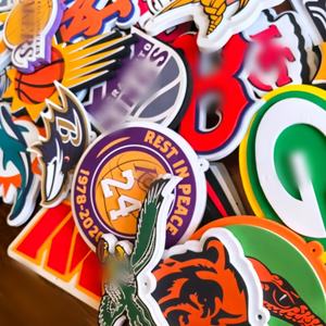 Collar de cadena grande con logotipo del equipo Eagles NFC, estilo hip hop, espuma <span class=keywords><strong>EVA</strong></span> 3D, para fiestas, unisex, joyería de moda, venta al por mayor. - Product Image 2