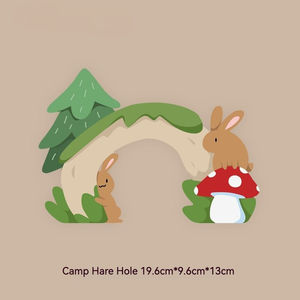 Escondite de hámster de madera maciza con diseño original - Product Image 4