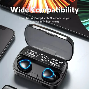 TWS M10 Stereo In-Ear Wireless 5.1 Earphone with Power bank Waterproof Sports Headset with LED <b>Display</b> Charging <b>Box</b> for Gamers - Product Image 2