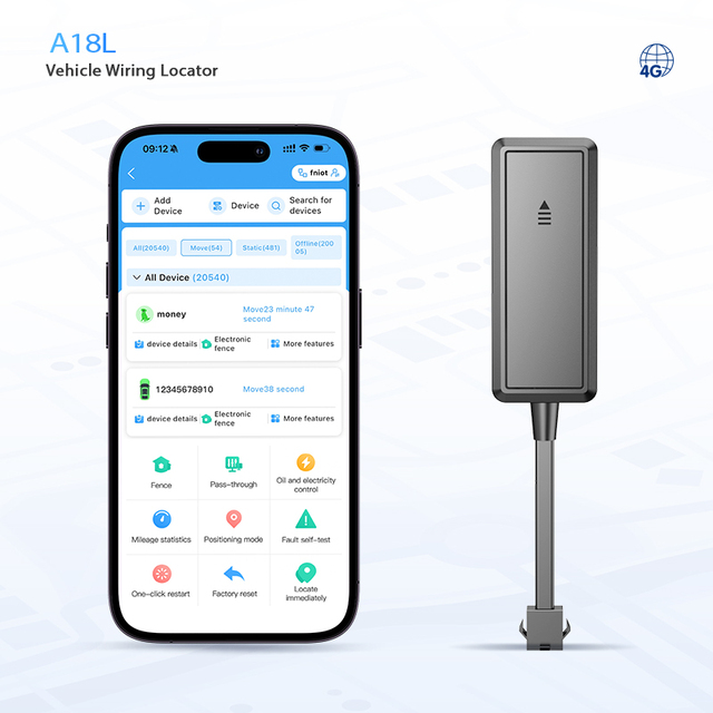 Vibration Alarm GPS Tracker Portable Factory Price Smart GPS 4G Real-Time Positioning Polymer Free App Car Tracker GSM LBS Mode